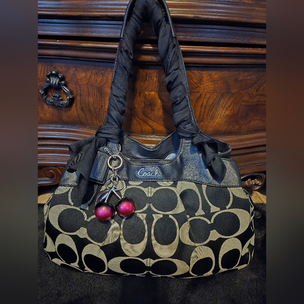 Coach Black and Tan Women's Bag